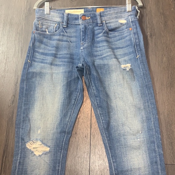 Pilcro and the Letterpress Blue Distressed Jeans - Picture 5 of 13